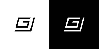 Unique and modern GJ logo design	