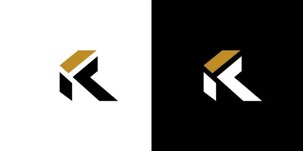 Modern Strong Letter Initials Logo Design — ストックベクタ