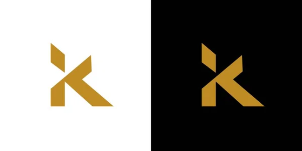 Modern Strong Letter Initials Logo Design — ストックベクタ