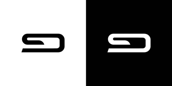 Modern Strong Letter Initials Logo Design — Wektor stockowy