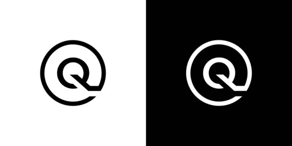 Moderne Unieke Letter Initialen Abstract Logo Design — Stockvector