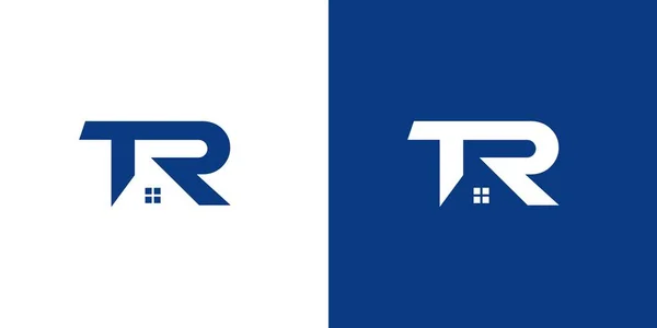 Moderno Legal Iniciais Design Logotipo Imobiliário — Vetor de Stock