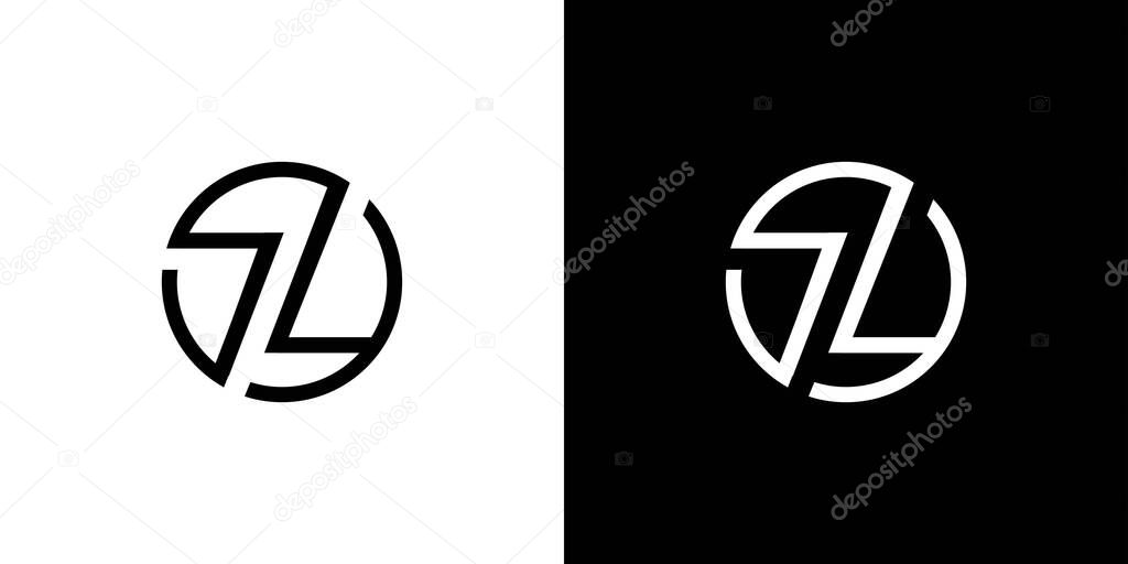 Modern and professional  letter SL initials logo design