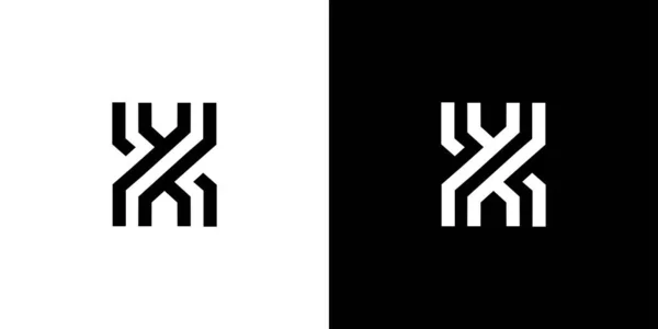 Modernes Und Raffiniertes Buchstabe Initialen Logo Design — Stockvektor