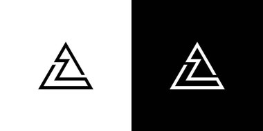 Havalı ve modern AZ logo tasarımı