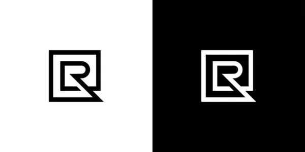 现代和独特的字母R的首字母标识设计4 — 图库矢量图片