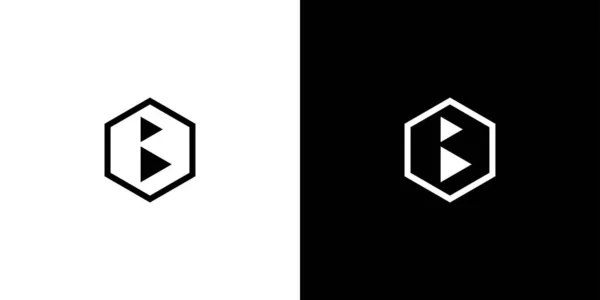 Moderno Original Letra Iniciais Logotipo Design —  Vetores de Stock