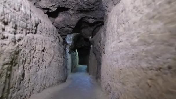 Wetenschap, archeologie van Egypte, ondergrondse opgravingen in de piramides. — Stockvideo