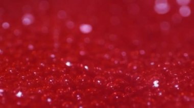 Volkanın sıcak lavı, makro video. Volkanik patlama