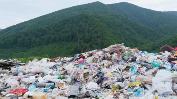 Déchets ménagers dans les décharges. Élimination des déchets dans les décharges en THAÏLANDE. — Video