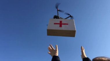 İnsansız Hava Taşıtları İlaçlarının Teslimatı. SOS ilacı.