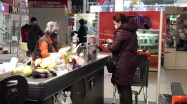 Ukrayna, Ternopil, 24 Nisan 2020, COVID-19 Coronavirus Salgını.