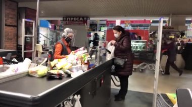 Ukrayna, Ternopil, 24 Nisan 2020, COVID-19 Coronavirus Salgını.