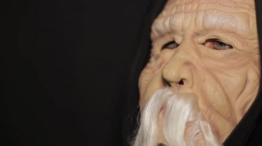 Siyah arka planda Cadılar Bayramı için hayalet.