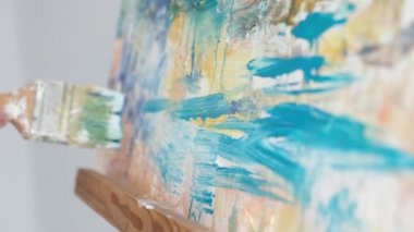 New artistic abstract art. Contemporary works of art Paint on canvas, creative, modern.