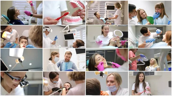 European Modern Dental Clinic Health Care Dentistry Work Dentist Video — Stock Photo, Image