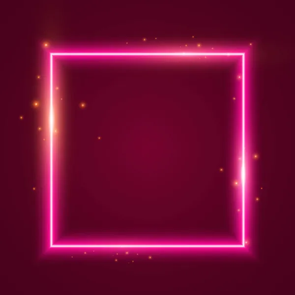 Розовая Светло Квадратная Рамка Розовый Светлый Квадрат Розовый Светло Квадратный — стоковый вектор