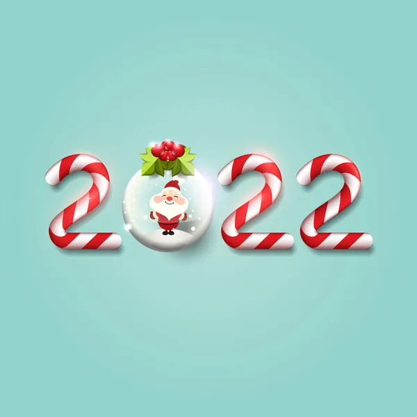 2022 Conception Fond Fond Noël — Image vectorielle