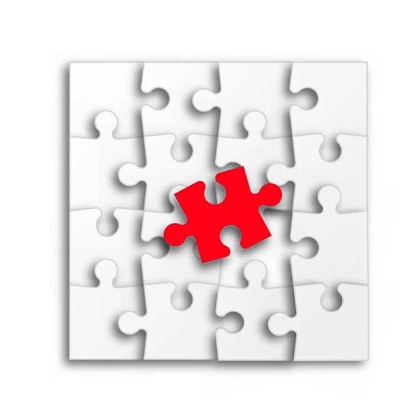 Puzzle Darab Üzleti Bemutató Vektorillusztráció — Stock Vector