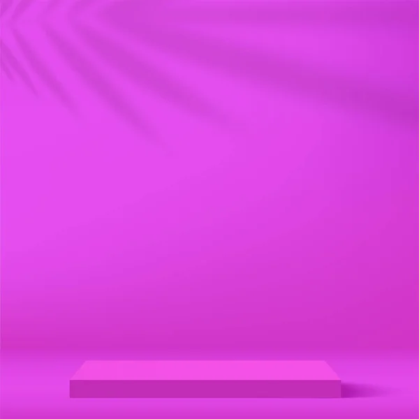 Fond abstrait avec podium de couleur pourpre pour la présentation. Vecteur — Image vectorielle