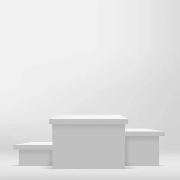 Αφηρημένο Φόντο Λευκό Χρώμα Βάθρο Για Παρουσίαση Εικονογράφηση Διανύσματος — Διανυσματικό Αρχείο