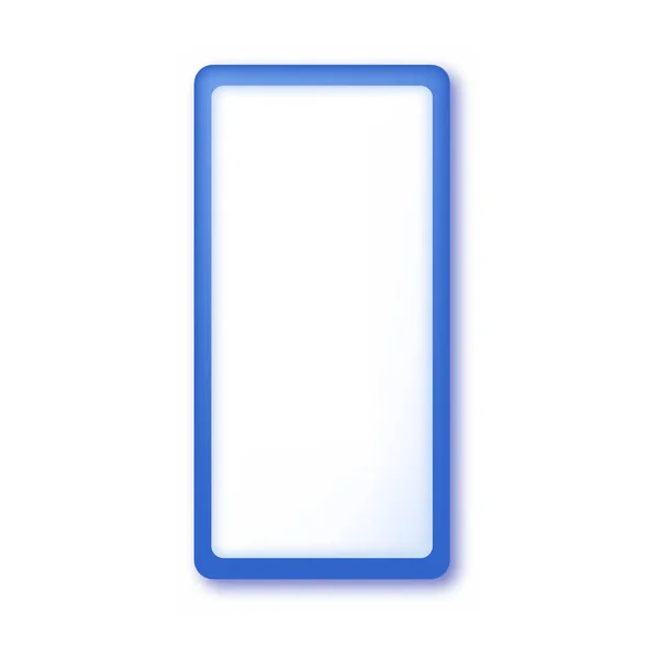 Blauwe Tablet Smartphone Knop Vectorillustratie — Stockvector