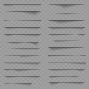 Gerçekçi ağ elementleri yumuşak gölgeleri görüntüler. Vektör