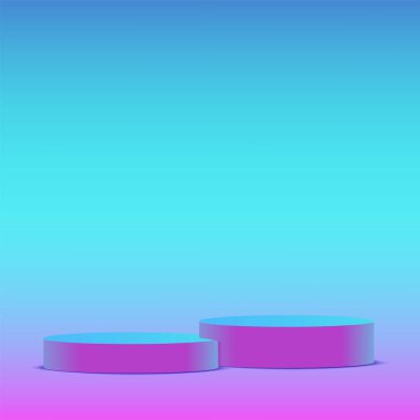 Sunum için moda renk podyumuna sahip soyut arkaplan. Vektör illüstrasyonu