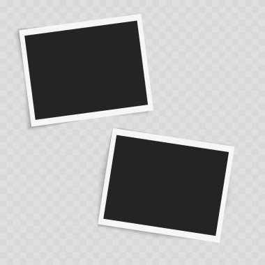 Fotoğraf çerçevesi tasarımı. Vektör illüstrasyonu