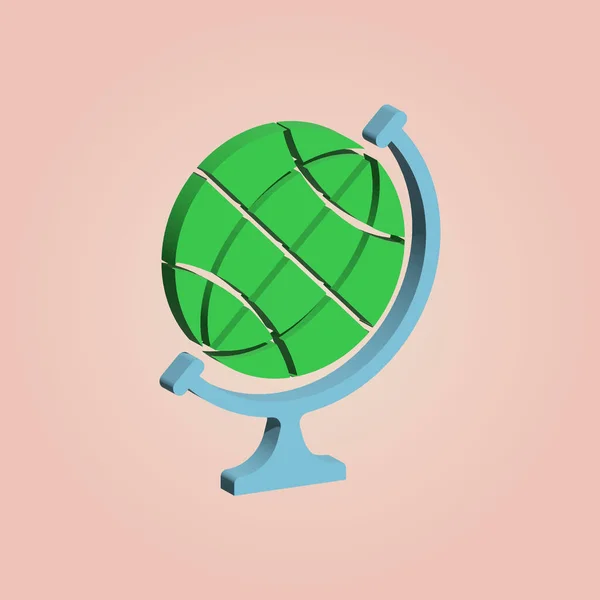 Globe Planet Earth Vector — Vetor de Stock