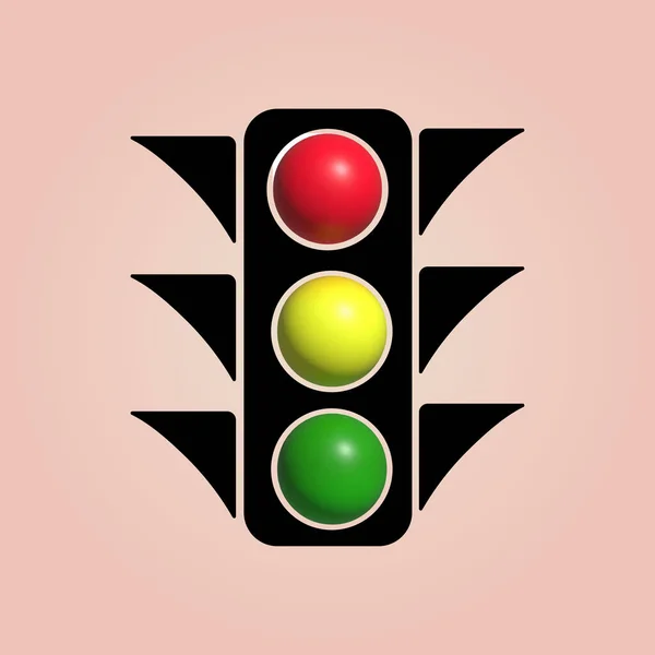 Traffic Lights Icon Vector Illustration — Archivo Imágenes Vectoriales
