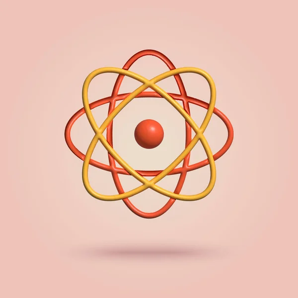 Nuclear Energy Scientific Research Molecular Chemistry Physics Science Icon Vector — Stockový vektor