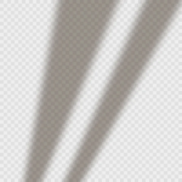 Ρεαλιστική Σκιά Επικαλύπτει Αποτελέσματα Διαφανές Φόντο Εικονογράφηση Διανύσματος — Διανυσματικό Αρχείο
