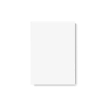 Blank A4 sheet of white paper with the shadow for your design. Vector illustration