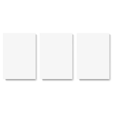 Blank A4 sheet of white paper with the shadow for your design. Vector illustration