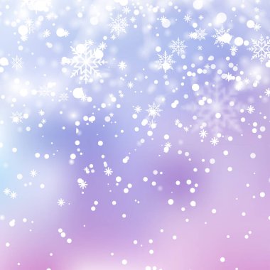 Yeni yılınız kutlu olsun ya da kar taneleriyle dolu Xmas gökyüzü geçmişiniz kutlu olsun. Vektör illüstrasyonu
