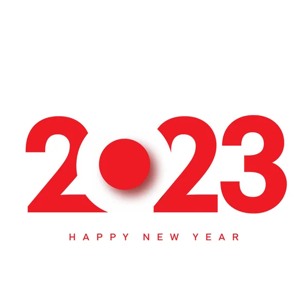 2023 Feliz Ano Novo Feliz Cartão Natal Ilustração Vetorial — Vetor de Stock