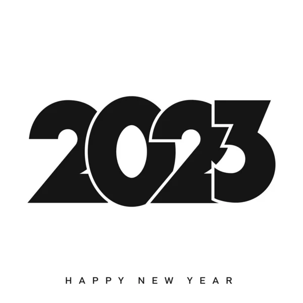 2023 Szczęśliwego Nowego Roku Wesołych Świąt Ilustracja Wektora — Wektor stockowy