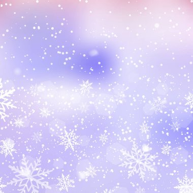 Yeni yılınız kutlu olsun ya da kar taneleriyle dolu Xmas gökyüzü geçmişiniz kutlu olsun. Vektör illüstrasyonu