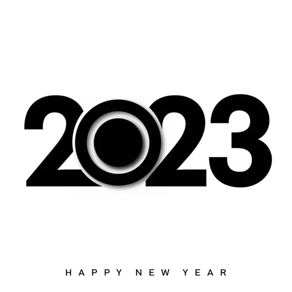 2023 Bonne Année Joyeux Noël Carte Illustration Vectorielle — Image vectorielle