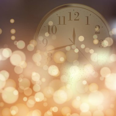 2023 mutlu yıllar ve altın saatli mutlu noeller. Vektör illüstrasyonu