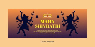 Hint şablonunun kapak sayfası tasarımı maha shivratri şablonu.