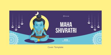 Mutlu maha shivratri üçlemesinin kapak sayfası tasarımı.