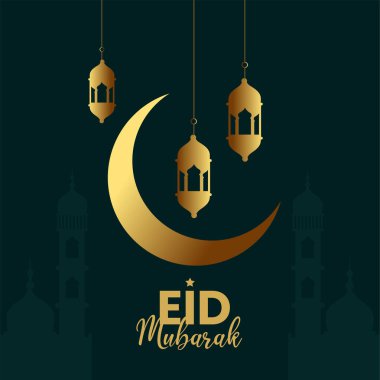 Mübarek bayram şablonunun bayrak tasarımı. 