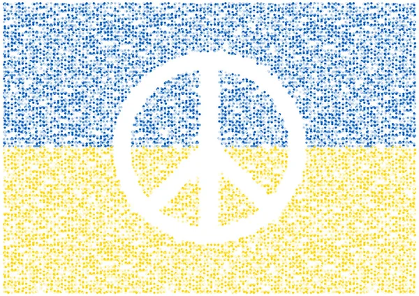 Абстрактний Геометричний Круговий Візерунок Ікона Миру Російським Національним Прапором Технологія — стоковий вектор