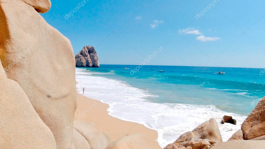 Playa de los enamorados en los cabos baja california mexico