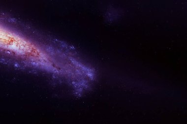 Güzel bir galaksi. Bu görüntünün elementleri NASA tarafından döşendi. Yüksek kalite fotoğraf