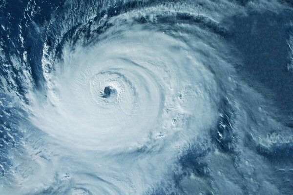 Hurricane, tornado from space. Elements of this image furnished by NASA. High quality photo