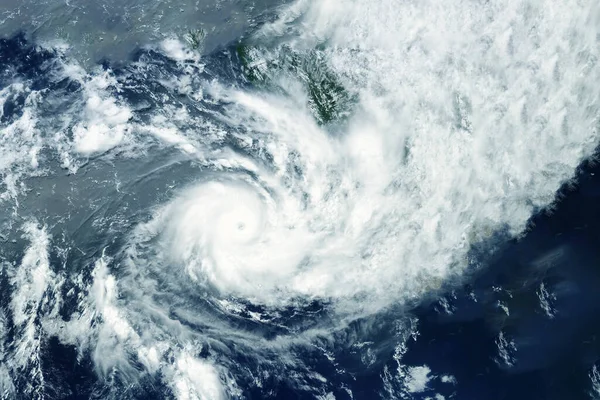 Hurrikán Tornádó Űrből Kép Elemeit Nasa Bocsátotta Rendelkezésre Kiváló Minőségű — Stock Fotó