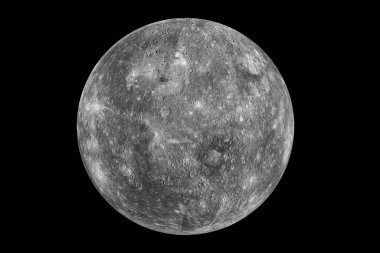 Karanlık bir arka planda ay. Bu görüntünün elementleri NASA tarafından döşenmiştir. Yüksek kalite fotoğraf